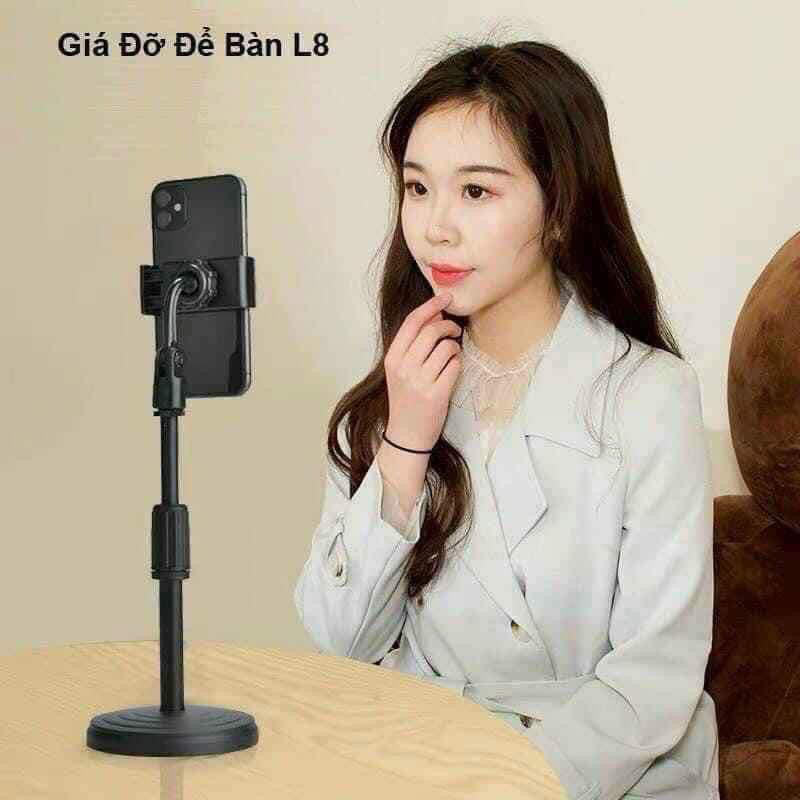 Giá đỡ điện thoại để livestream - Giá đỡ điện thoại để quay video- Giá đỡ điện thoại đa năng xoay 360 độ