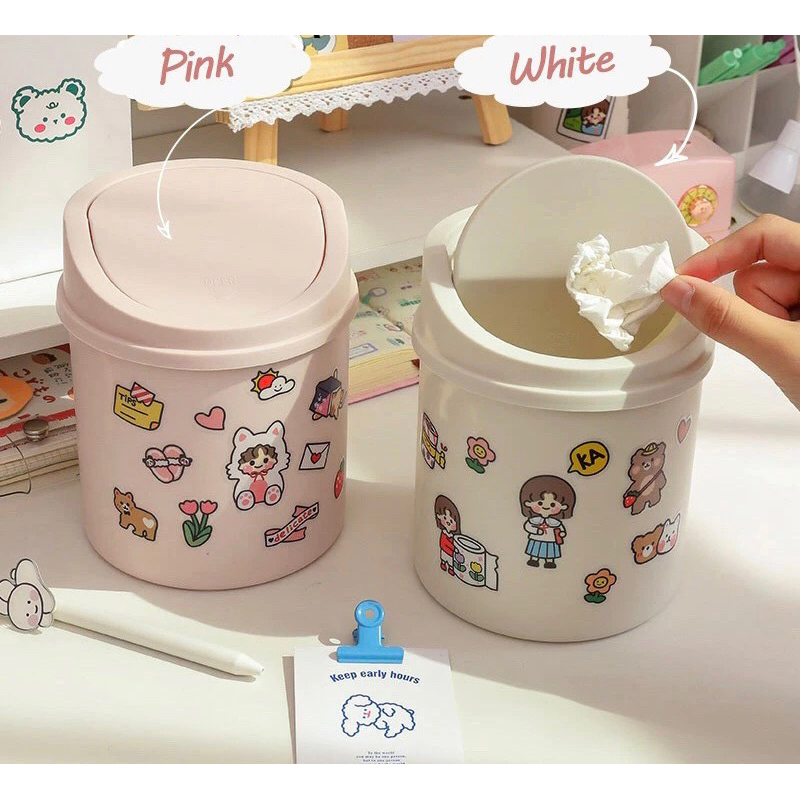 Thùng rác mini- Thùng rác dùng cho văn phòng - Thùng rác dùng cho phòng ngủ sạch sẽ thơm tho