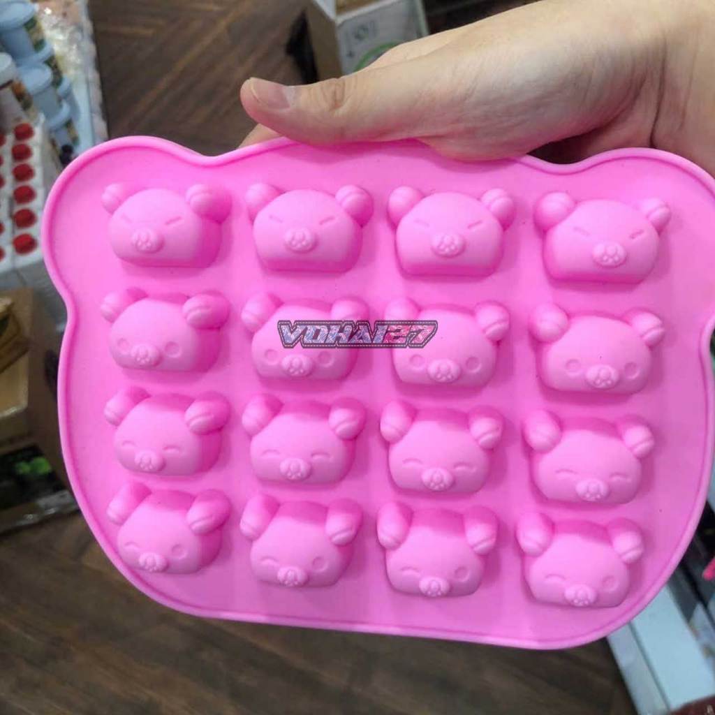 Khuôn Silicon Gấu Koala Dễ Thương Trang Trí Bánh Dụng Cụ Thạch Mousse Kẹo Chịu Nhiệt Cao - VH2