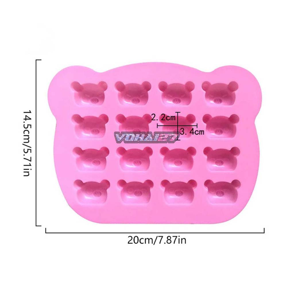 Khuôn Silicon Gấu Koala Dễ Thương Trang Trí Bánh Dụng Cụ Thạch Mousse Kẹo Chịu Nhiệt Cao - VH2