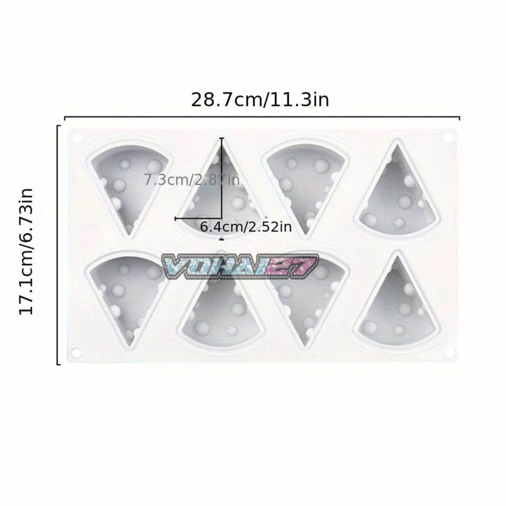 Khuôn Silicon Phomai Cheese Dễ Thương Làm Socola, Đậu Hũ Non, Thạch Rau câu, Pudding (Phô Mai)
