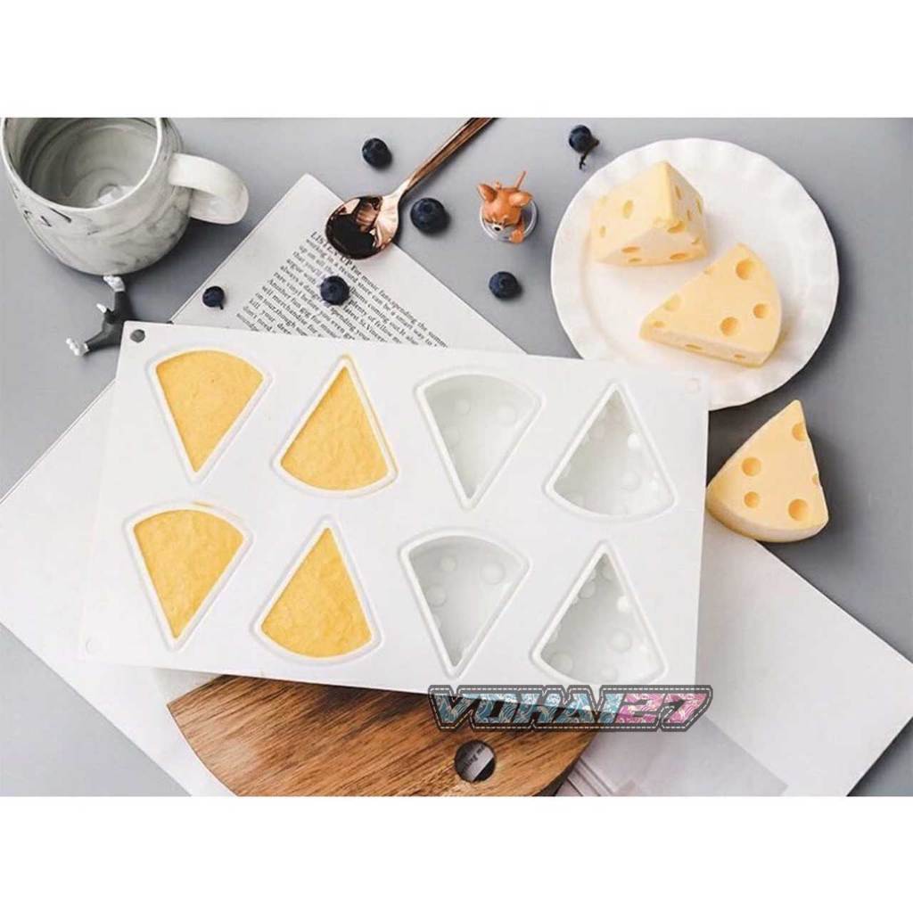 Khuôn Silicon Phomai Cheese Dễ Thương Làm Socola, Đậu Hũ Non, Thạch Rau câu, Pudding (Phô Mai)