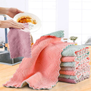 Khăn Lau Đa Năng 2 Mặt Mềm Mịn, Lau Bếp, Lau Tay, Lau Kính Sạch Bong KT0L4
