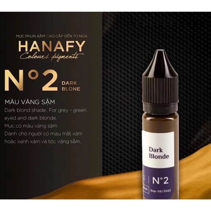 Mực Mày Hanafy - Nga Chuyên Hairstroke Đi Sợi Minisize 5ml / Fullsize 15ml