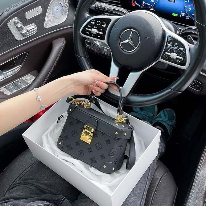 Túi dáng cốp siêu xinh TẶNG MÓC GẤU treo logo dập nổi sang chảnh