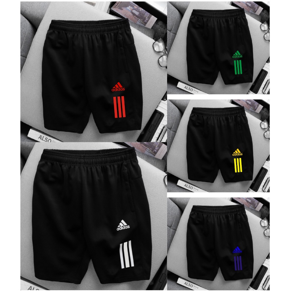 Quần short thun nam - Quần short thể thao nam in logo chất thun co giãn có size đến 95kg