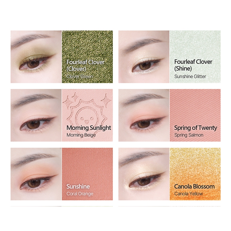 Ảnh Bảng Phấn Mắt 9 Ô Màu Có Highlight Black Rouge Colordation Mood Palette - Weather Zip 4