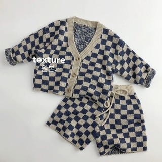 𝑯𝒂̀𝒏𝒈 𝑸𝑪𝑪𝑪 x 𝑻𝒊𝒏𝒕𝒊𝒏 | CARO SET - Bộ Len Caro Phong Cách Hàn Quốc Cho Bé Chất Đẹp