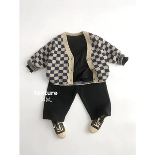 𝑯𝒂̀𝒏𝒈 𝑸𝑪𝑪𝑪 x 𝑻𝒊𝒏𝒕𝒊𝒏 | CARO SET - Bộ Len Caro Phong Cách Hàn Quốc Cho Bé Chất Đẹp