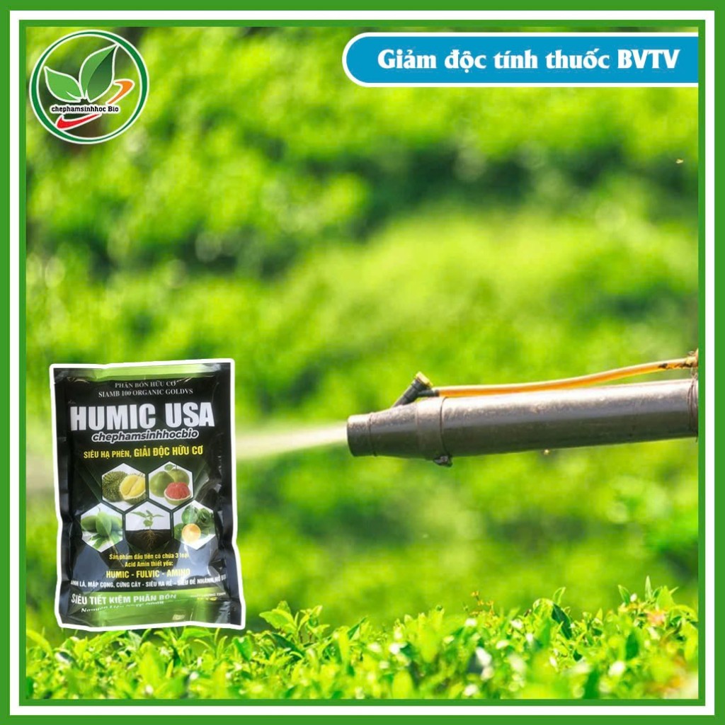 Phân Bón hữu cơ HUMIC USA, siêu hạ phèn, giải độc hữu cơ. Túi 1kg