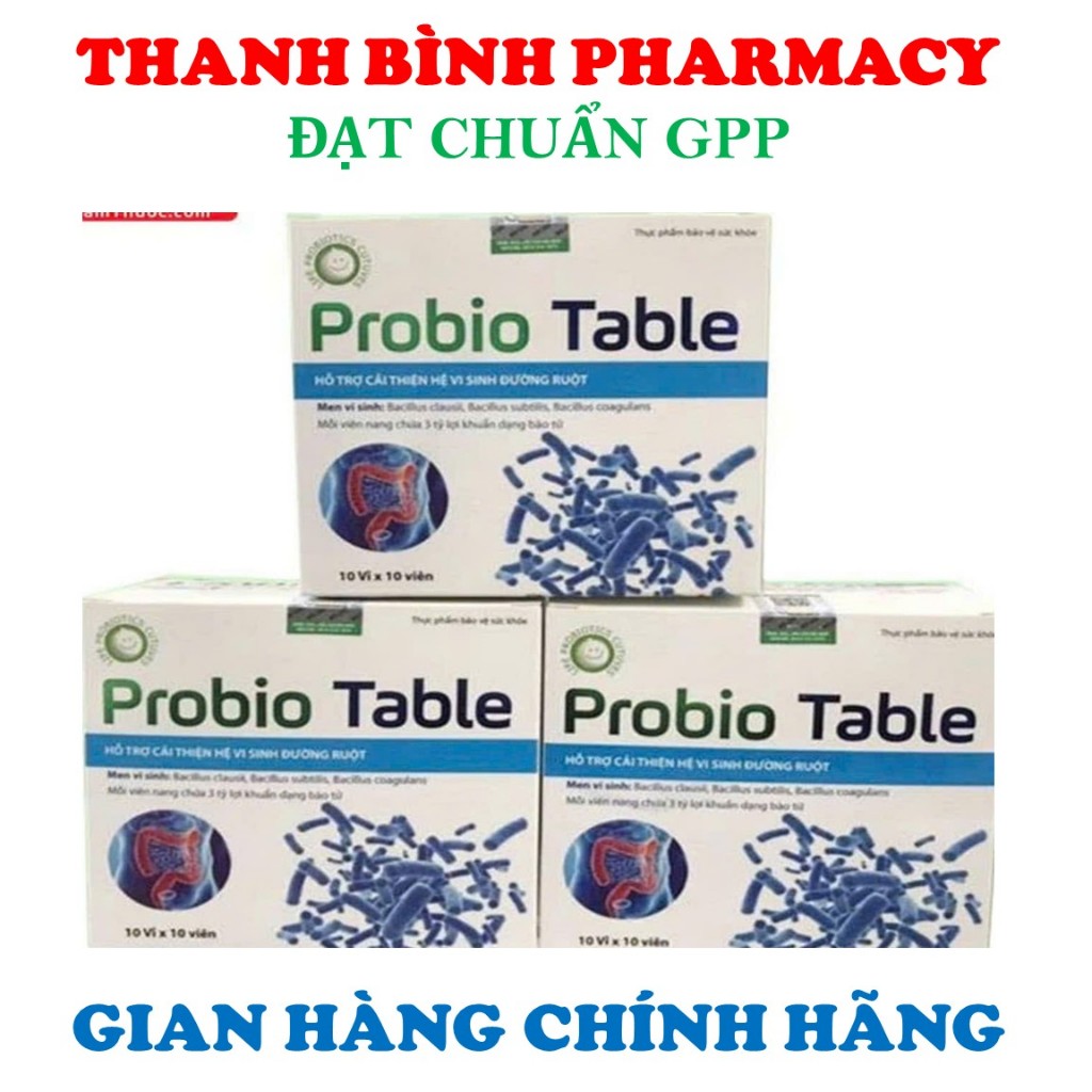 PROBIO TABLE - MEN TIÊU HOÁ DẠNG VIÊN CHỨA 3 TỶ LỢI KHUẨN - GIÚP CÂN ...