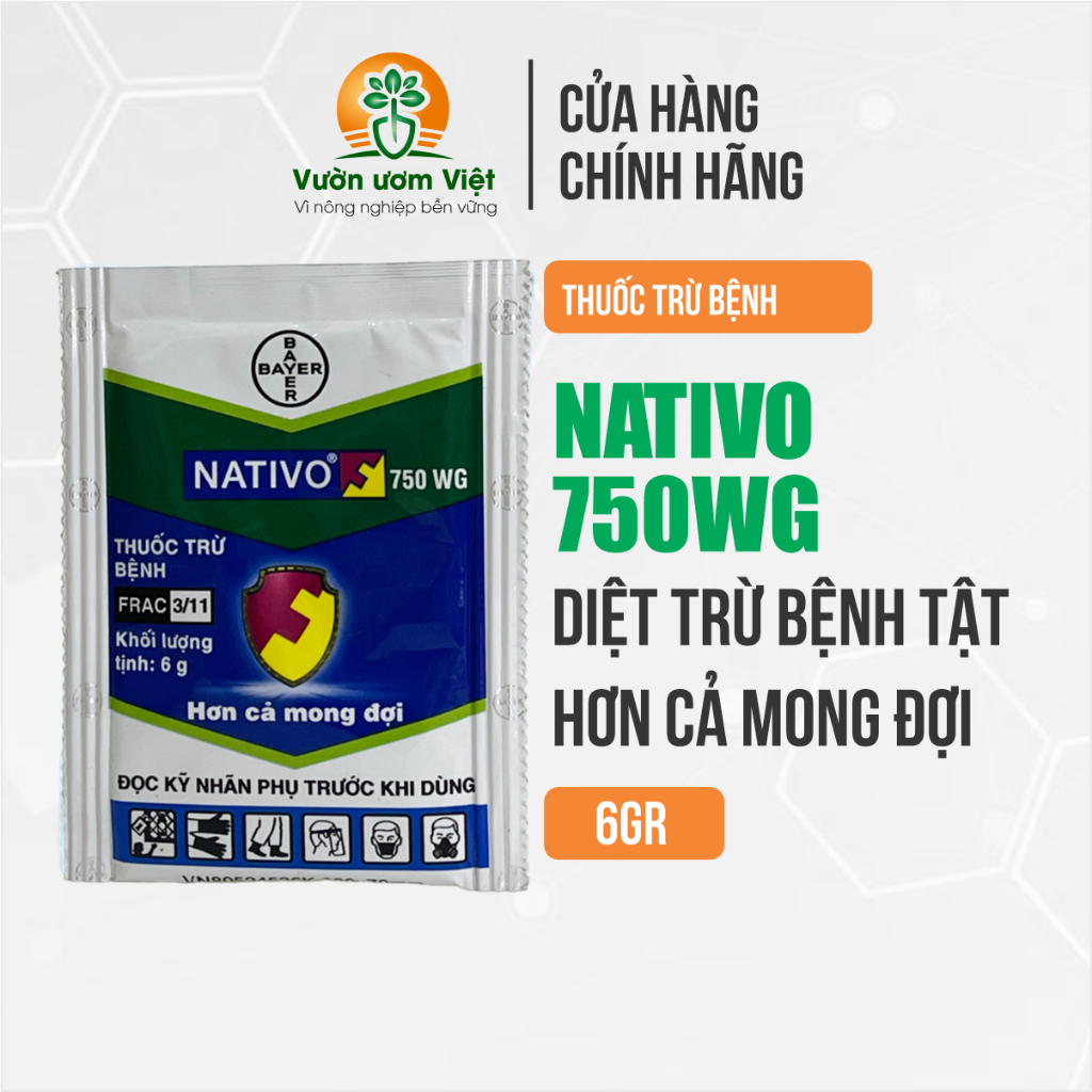 Thuốc trừ bệnh cây trồng Nativo 750WG chính hãng Bayer - 6gr