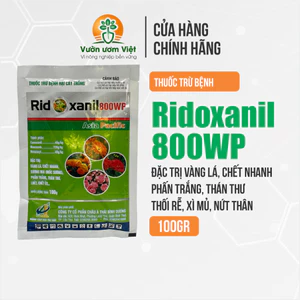 Thuốc trừ bệnh Ridoxanil 800WP trị vàng lá, thối rễ, cháy lá, loét cây, ghẻ sẹo cực mạnh - 100gr