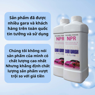 Nước rửa xe không chạm - Dung dịch rửa xe ô tô, xe máy NPR JAPAN chính hãng 1L