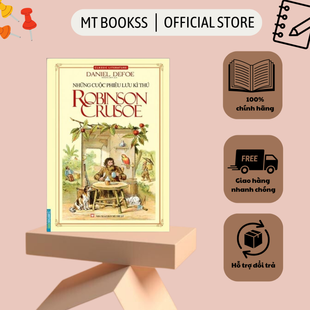 Sách - Những Cuộc Phiêu Lưu Kì Thú Robinson Crusoe (tái bản 2019)