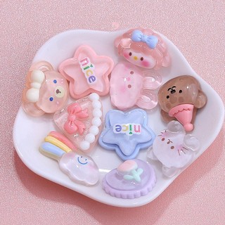 DIY Phụ Kiện Trang Trí Giày Dép crocs Màu Sắc Trong Suốt Hoạt Hình Dễ Thương Dán dép, ốp, tai nghe...charm gắn dép pkk03