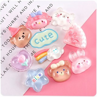 DIY Phụ Kiện Trang Trí Giày Dép crocs Màu Sắc Trong Suốt Hoạt Hình Dễ Thương Dán dép, ốp, tai nghe...charm gắn dép pkk03