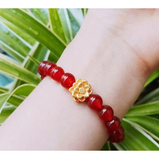 [RẺ VÔ ĐỊCH]  Vòng Tay Mã Não Đỏ MN001 - Vòng Đeo Tay Phong Thủy May Mắn - Bảo Hành 12 Tháng