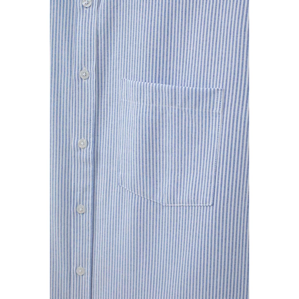 Áo Sơ Mi Cộc tay BOO Kẻ Ngang Dáng Regular Chất Liệu Oxford Dễ Phối Đồ