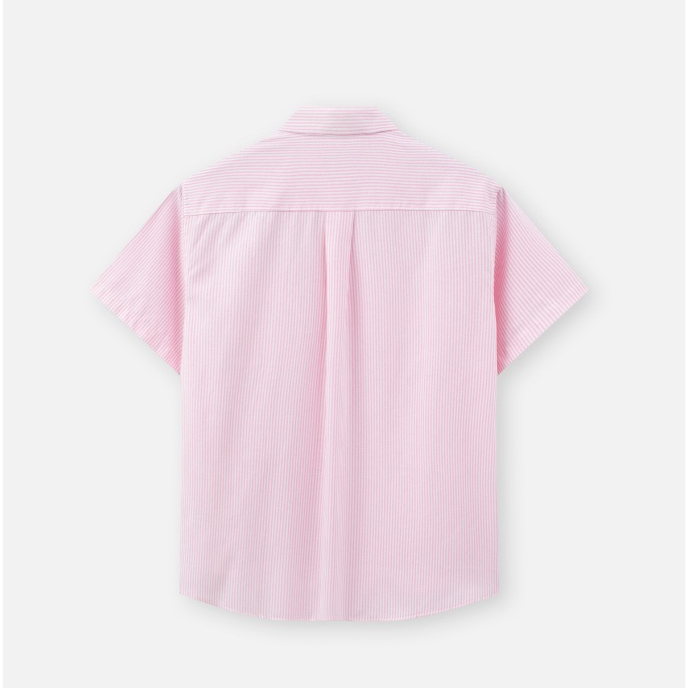 Áo Sơ Mi Cộc tay BOO Kẻ Ngang Dáng Regular Chất Liệu Oxford Dễ Phối Đồ