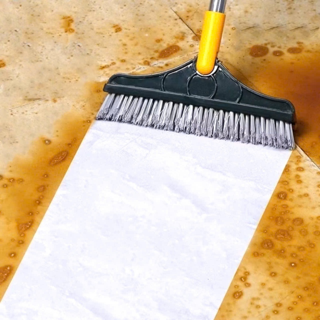 CHỔI QUÉT NHÀ VỆ SINH 120 - Chổi Chà Sàn Nhà Tắm , Cọ Nhà Vệ Sinh Xanh Thiết Kế Đầu Gạt Nước Và Đầu Chổi Xoay 120 Độ #