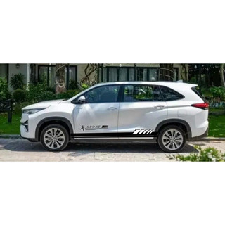 Toyota INNOVA Cross Tem Ô Tô 2 bên sườn Toyota Cực Chất, Hàng 3 Lớp Chất Lượng Cao ,Team Decal