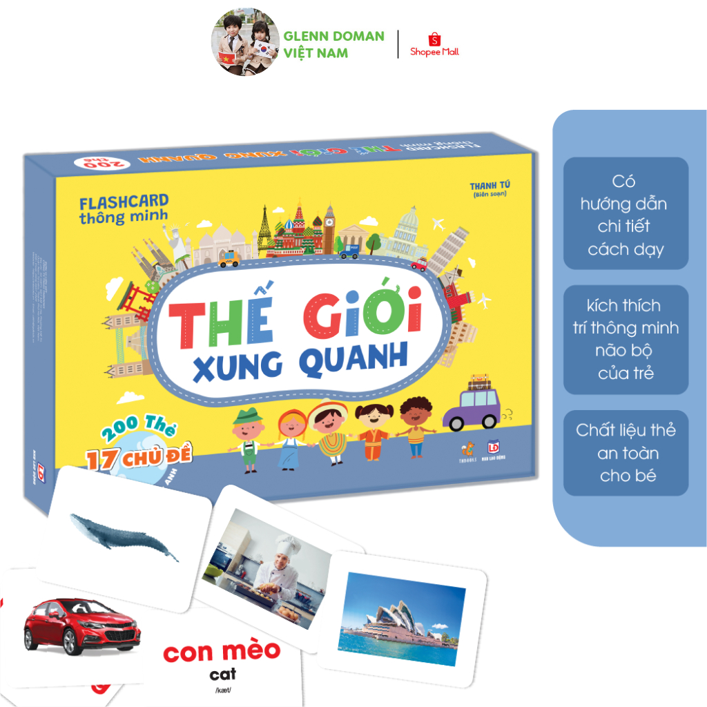 Ảnh Flashcard - Bộ 200 thẻ học thông minh song ngữ Glenn Doman Thế Giới Xung Quanh 1