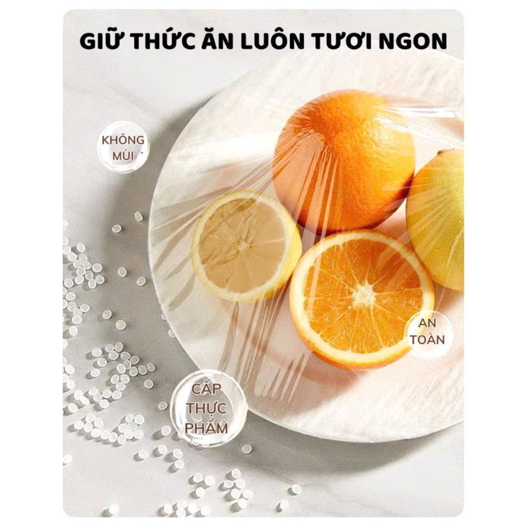 GÓI MÀNG BỌC THỰC PHẨM DẠNG RÚT - Màng bọc thực phẩm thế hệ mới dạng rút tiện lợi 100c , Túi bọc thực phẩm PE siêu dai