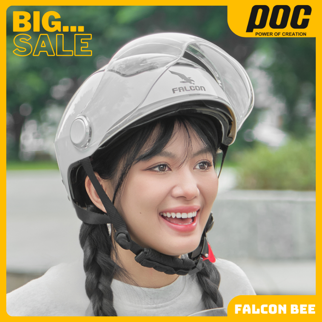[CHÍNH HÃNG 100%] Mũ Bảo Hiểm POC FALCON BEE 2 Kính - New Version 2024 ...