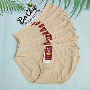 Quần Lót Nữ Thun Lạnh Cao Cấp Đại Phát Size 40-65 Ký Chất Vải Mát, Quần lót nữ màu da [DA ĐP 2701+2709]