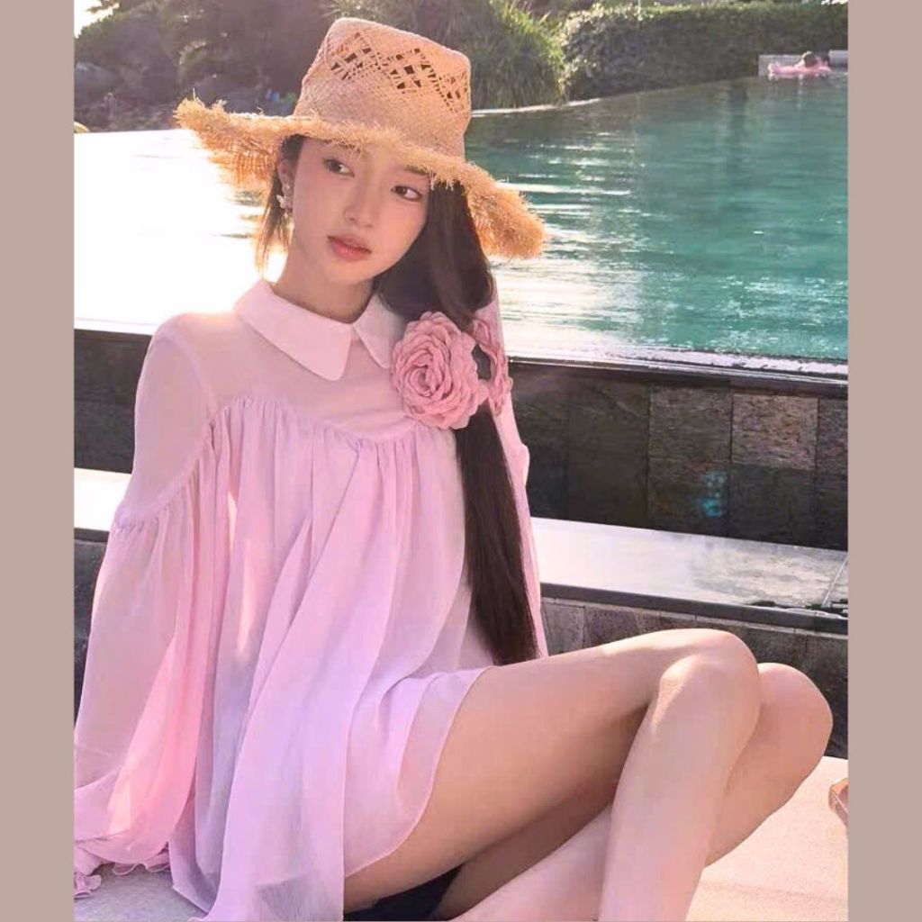Áo sơ mi nữ tay dài Sicily dáng suông babydoll BBY1001