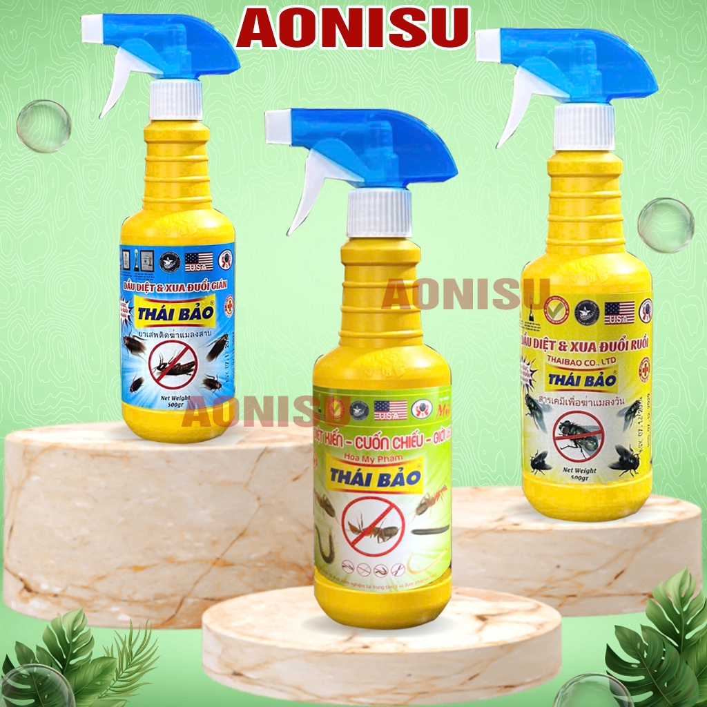 Xịt Đuổi Chuột, Gián, Kiến, Ruồi, Thằn Lằn Tinh Dầu Thái Bảo 500g ...