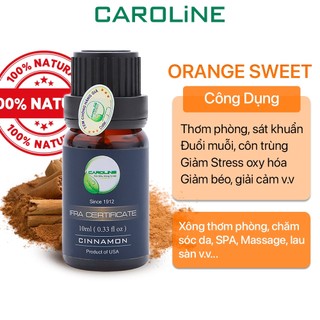 Tinh dầu thiên nhiên Caroline 10ml | Hương Quế | Có kiểm nghiệm COA | Nhập khẩu USA