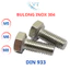 Bulong + Tán Inox 304 M5 M6 M8 - Dài 10mm đến 150mm - Lục Giác Ngoài Không Gỉ, Sáng Bóng, Chịu Lực Tốt