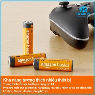 20 viên Pin Amazon Basics Mỹ Alkaline AA/AAA  (pin kiềm, pin tiểu , pin điều khiển Mic hát,...) Pin Duracell, PKCELL