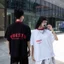 Áo Thun Local Brand Logo VIBESTU Phối Cổ Boxy Form Rộng Unisex 250Gsm 100% Cotton