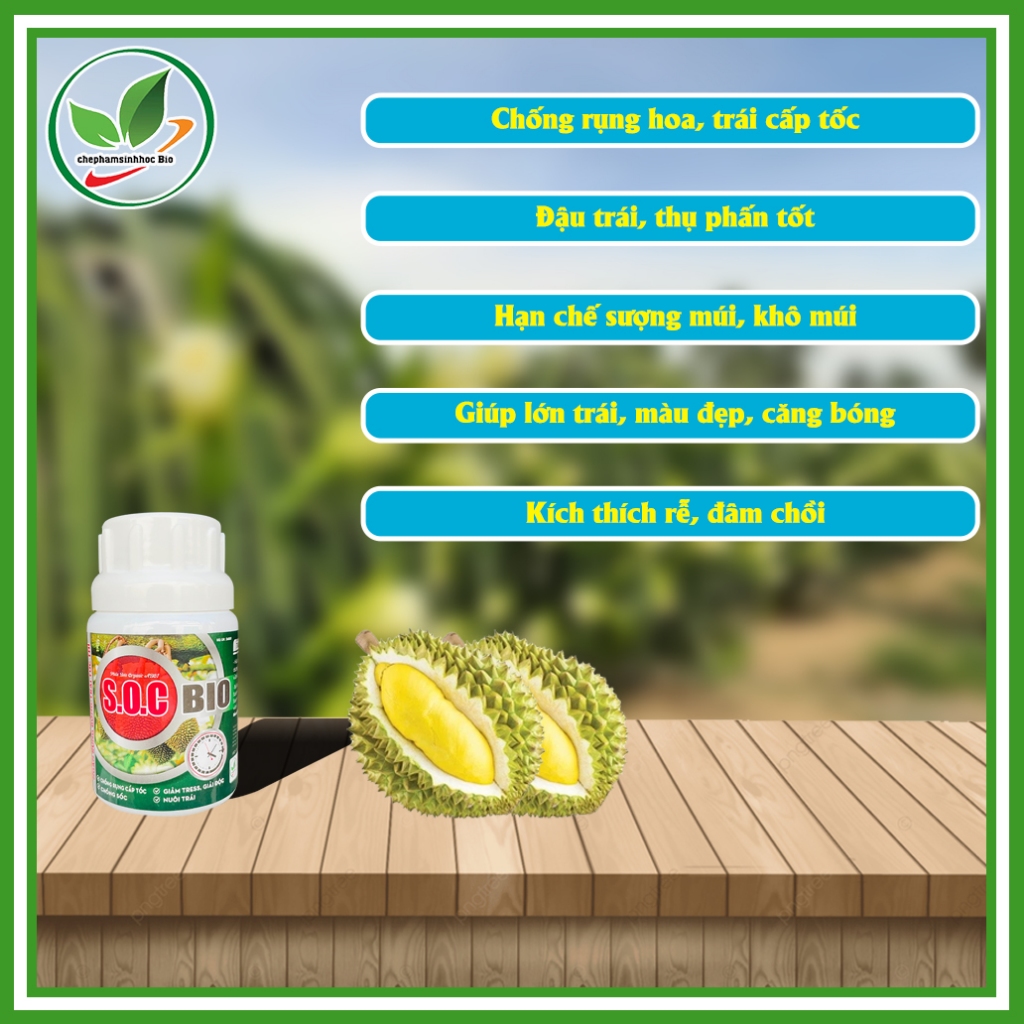Phân bón S.O.C BIO, Chống rụng cấp tốc, giảm tress, giải độc,... Chai 100ml