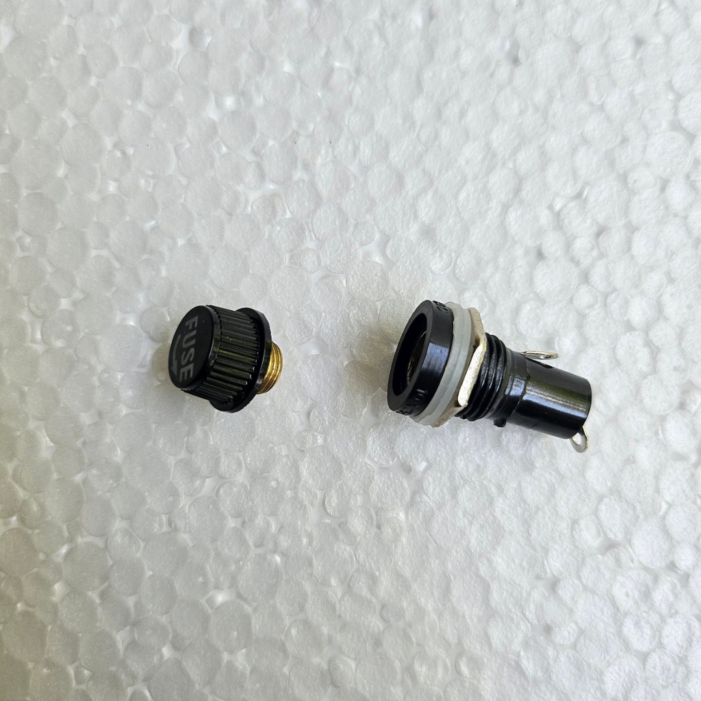 Hộp bảo vệ cầu chì ống Thủy Tinh 6x30mm 5*20mm Cầu Chì sứ núm xoay 10A 5x20mm 6*30mm có chân hàn
