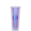 01-LY KIM CƯƠNG , Ly Nước 2 Lớp 710ml Vân Kim Cương / Vân Sọc / Vảy Cá Các Loại , Ly Cách Nhiệt, Có Nắp Đậy, Nhựa PP
