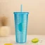 01-LY KIM CƯƠNG , Ly Nước 2 Lớp 710ml Vân Kim Cương / Vân Sọc / Vảy Cá Các Loại , Ly Cách Nhiệt, Có Nắp Đậy, Nhựa PP