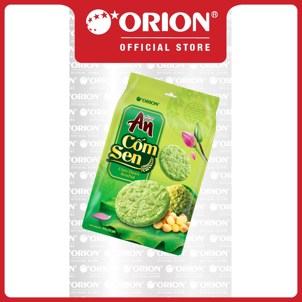 Combo 3 túi bánh gạo nướng An vị Cốm Sen 168G