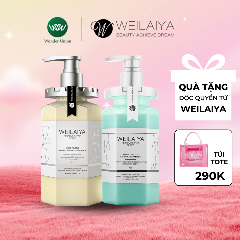 Ảnh Dầu gội đầu và dầu xả phục hồi đa tầng Weilaiya chiết xuất nấm Truffle 450ml 1