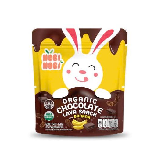 Ảnh Bánh snack Socola hữu cơ Nobi Nobi vị Truyền thống/Chuối 20g 1