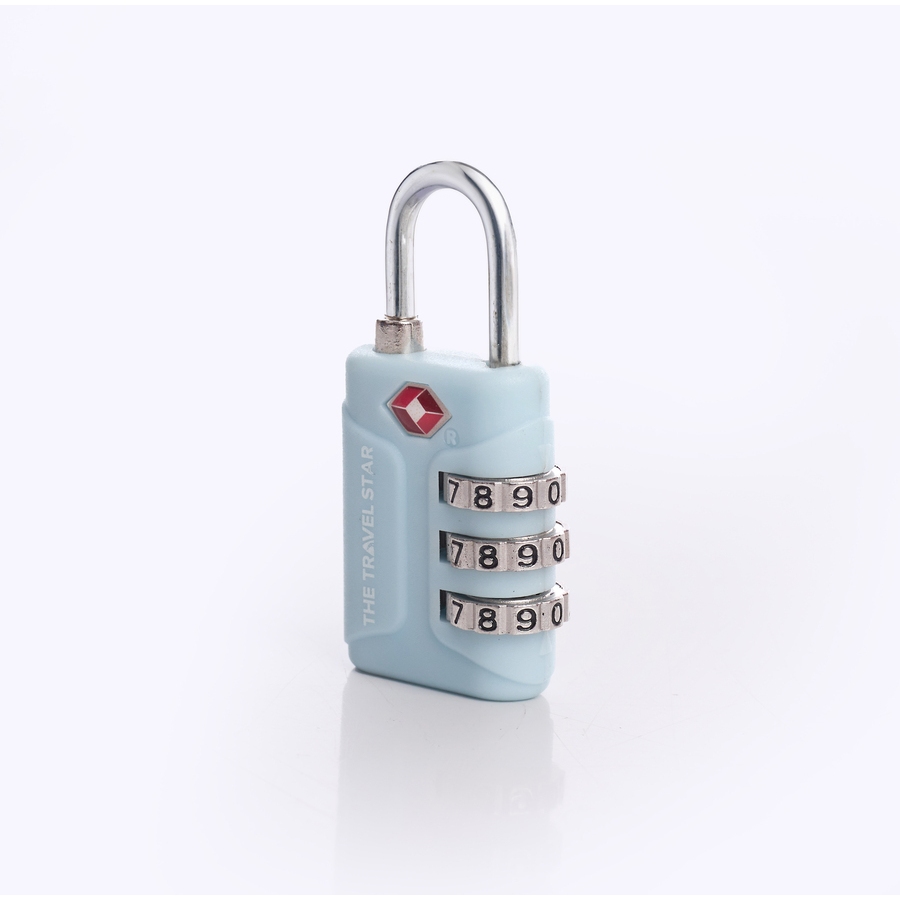 Ảnh Ổ Khoá Số TSA Khoá Vali Du Lịch Chống Trộm The Travel Star C00-020 TSA Lock S Light Blue - Hàng chính hãng 1