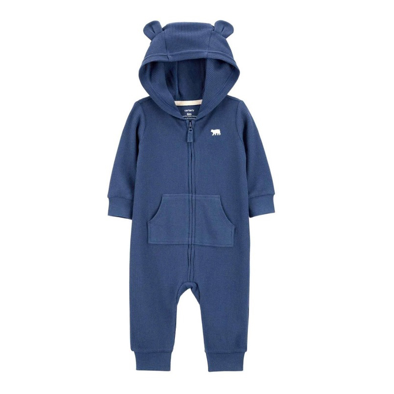 [MD148] Sleep suit hở bàn kèm mũ tai gấu xinh cho bé yêu