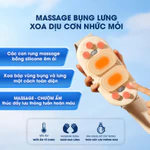 [SET QUÀ 20/10] Đai Chườm Nóng Giảm Đau Bụng Kinh Có Massage Rung Bụng BUMAS BU01 Có Kết Hợp Ánh Sáng Đỏ — ảnh 5