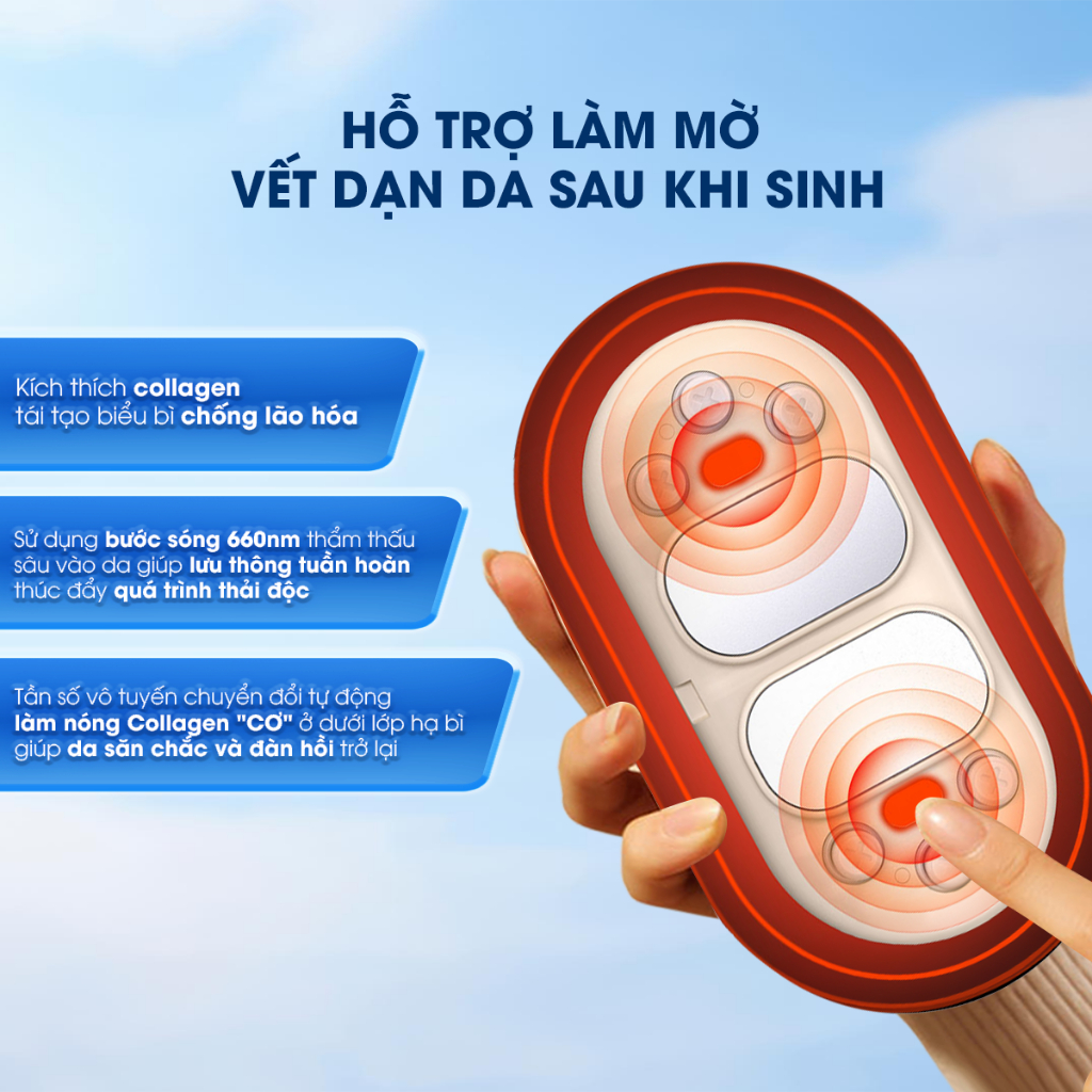 Ảnh Đai Chườm Nóng Massage Bụng BUMAS BU01 -  Massage Giảm Đau Bụng Kinh - Quà Tặng Cho Bạn Gái 3