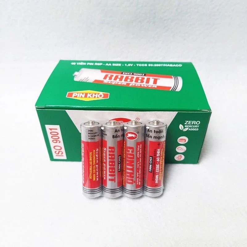 pin con thỏ AA lắp đồ chơi, các loại điều khiển (vỉ 4pin) | Shopee Việt Nam