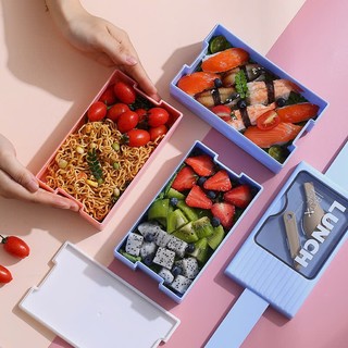 Hợp Cơm,Bộ Hộp Đựng Cơm Văn Phòng 2 Tầng ,Hộp Cơm Trưa Tiện Lợi Mang Đi Học Đi Làm