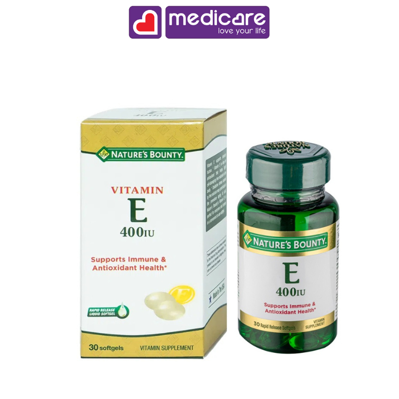 Viên Uống NATURE’S BOUNTY Bổ Sung Vitamin E Cho Cơ Thể 30 viên
